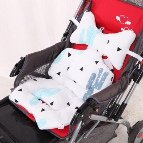 5 Colors Baby Fashion Stroller Pad Cotton Comfortable Stroller Seat Soft Children Car Mat Baby Stroller Pad Baby Stroller Visit