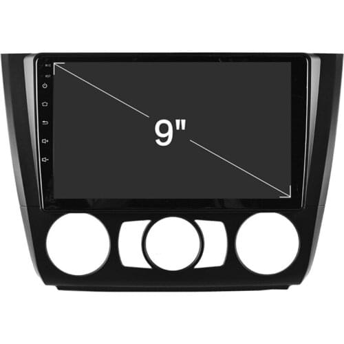 9'' HD Car Stereo Radio Player GPS Android 10.1 1+16GB For BMW 1 Series Manual AC E88 E82 E81 E87 2004-2011