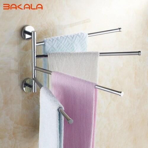 Free Shipping BAKALA Stainless Steel Bathroom Kitchen Hardware Accessory Towel Polished Rack Holder RB-88003