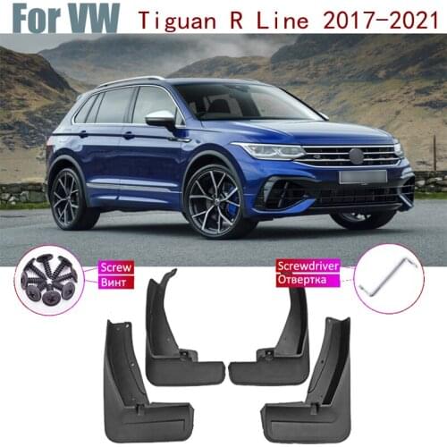 Flap Car Over Fender Mud Guard Splash Flaps Mudguard Accessories Mudflap For VW Tiguan R Line 2021 2020-2017 2019 2018