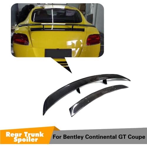 For Bentley Continental Coupe 2012 - 2018 Rear Trunk Spoiler Lid Wing Carbon Fiber