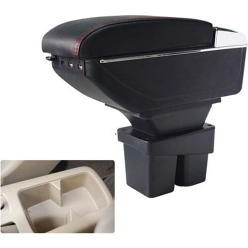 For Honda fit aria armrest box central Store content box products interior Armrest Storage cup car-styling accessories