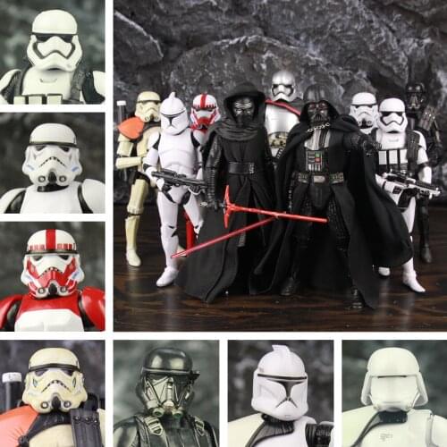 Star Wars Stormtrooper 6" Action Figure First Order Kylo Ren Phasma Darth Vader Death Shock Snow Clone Trooper Sandtrooper Toys
