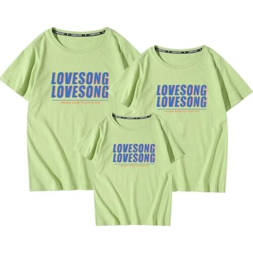 LOVESONG Good Cotton T Shirt Mother Daughter Summer Clothes Matching Family Outfits Black 5XL Men tshirt