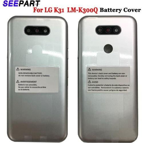 The battery cover is suitable for LG K31 battery cover LM-K300Q, LMK300, LGL355DL glass shell rear door panel shell repair parts