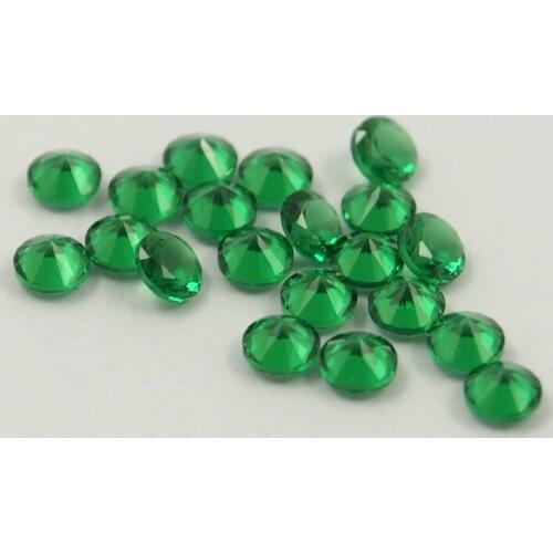 Meisidian 2mm Emerald Green Lab Grown Sapphire Pirce Per Carat For Ring Making
