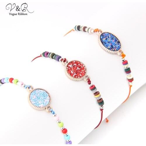Vogue Ribbon Newest Diy Handmade Jewelry Making Beaded Cord Bracelet Set Components Decoration Fashion Jewelry Accessories Gifts