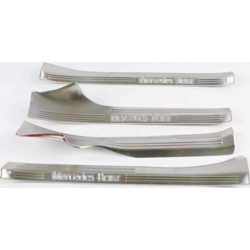 For Mercedes-Benz E-class 2016-2020 Door Sill Scuff Plate Threshold Protective Trim Stainless Steel car accessories 4pcs/set