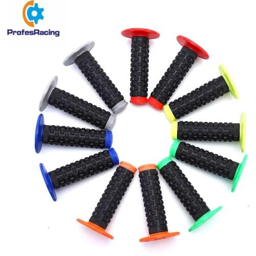 New Grips 7/8" Dirt Bike Rubber Grips Bike Handle Grip For Protaper Handlebar Mx Pillow Top Throttle Moto Grips 22mm Bar Moto