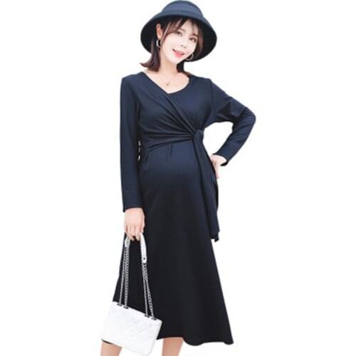 Maternity Dress For Pregnancy Clothes Long Sleeve Sexy Dress Pregnant Women Dress Maternity Clothes Vestidos Maternidad
