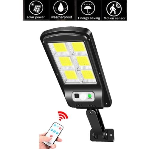 Tabular oblong 100 LED Solar Light 3 Modes PIR Motion Sensor Wall Sunlight solar Lamp Outdoor Waterproof Garden Decor rotable br