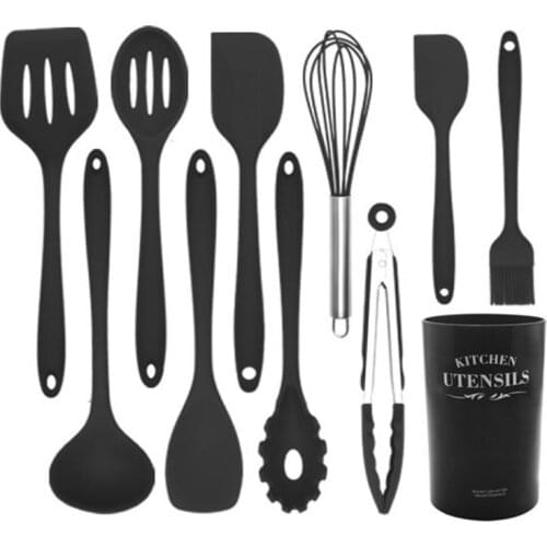 Silicone Cooking Utensils Kitchen Utensil Set Non-stick Spatula With Storage Box Kitchen Tools Kitchen Accessories Utensils