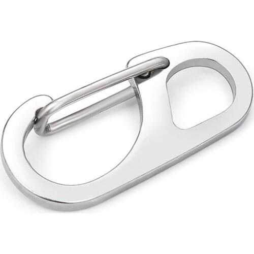 Stainless Steel Buckle D3S Buckle Mini Buckle Simple Mini Spring Gadget keychain Camping Buckle Mini Portable K5K8