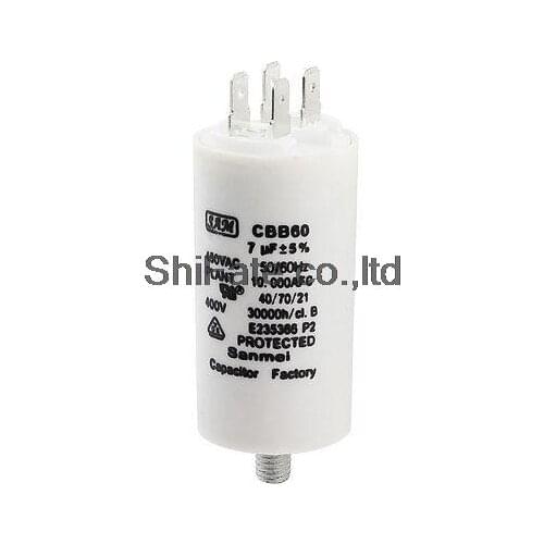 Washing Machine CBB60 4/5/7/8/10/12/15/20/25/40/50uf 5% AC 450V Non Polar Motor Running Capacitor
