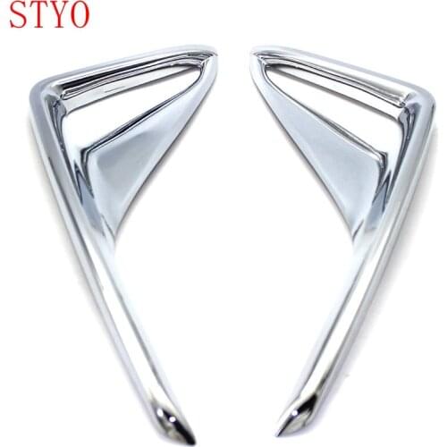STYO Car ABS Chrome Rear Fog Light Lamp Cover Trim 2PCS for ToyotaS C-HR CHR 2017