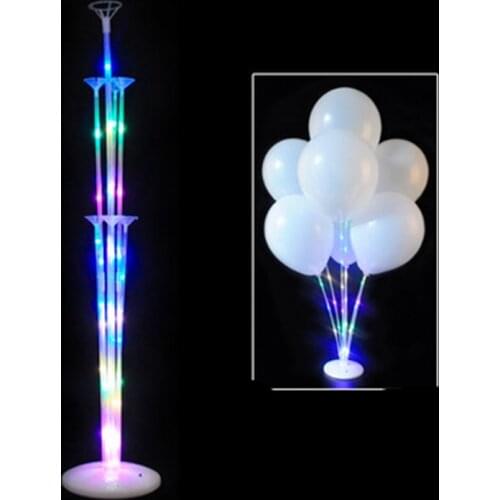 Light Up Balloon Stand Kit Balloon Holder Column Balloons Stand Stick Balons for Baby Shower Birthday Wedding Party Decorations