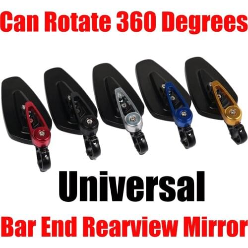 Universal 22mm Motorcycle Rear View Mirror Handle Bar End Side Rearview Mirrors Motorbike Bike Handlebar Rear View Mirrors
