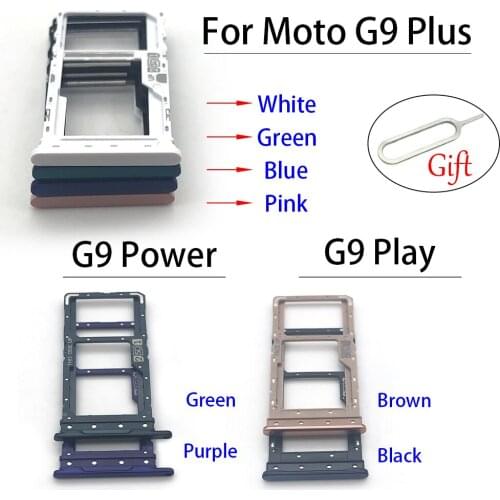 For Moto G9 Play / G9 Plus / G9 Power SIM Card Tray Slot Holder Adapter Accessories