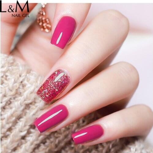 1pc ibdgel Gel Nail Polish Pure Pink High Quality Soak Off Pigment Nude Purple Pink LED UV Nail Gel