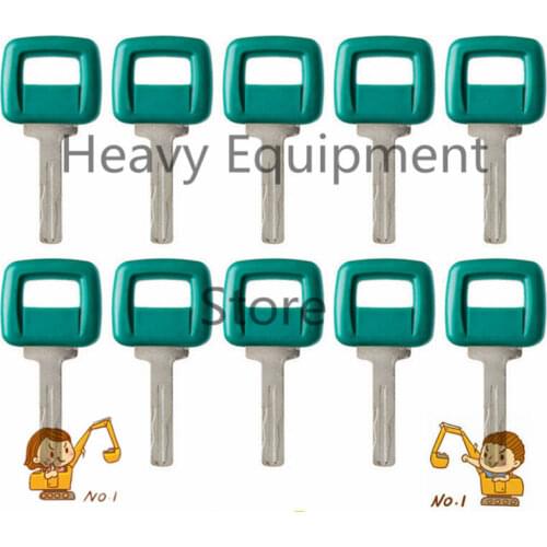 10Pcs 11039228 Key For Volvo Articulated Hauler excavator A20C A25C A30C A35C A40 DA25D DA30D