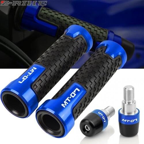 Motorcycle Accessories Handlebar Handle Grips Hand Bar Ends Caps Cover For YAMAHA MT-07 MT07 FZ-07 FZ07 2014-2021 2020 2019 2018