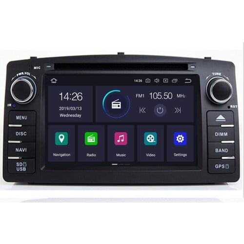 Android 10 4G 64G IPS DSP 2 din car DVD player For Toyota corolla E120 BYD F3 corolla ex GPS multimedia radio navigation screen