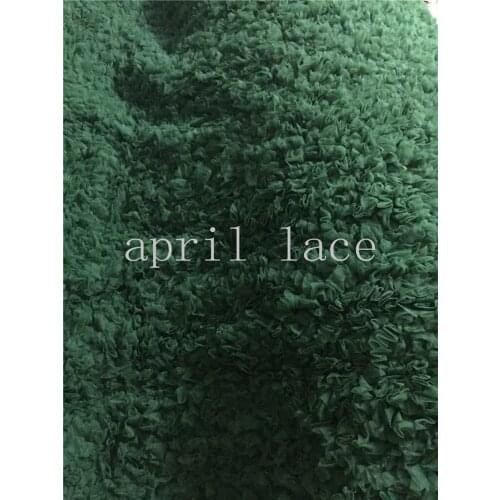 Fast shipping ss208# stock 5yards /bag green color tulle net mesh embroidery bride wedding lace for sawing/party dress