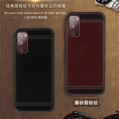 For Samsung S20 FE Case G785F 6.5 inch Black Red Blue Pink Brown 5 Style Fashion Phone Soft Silicone Samsung Galaxy S20 FE Cover