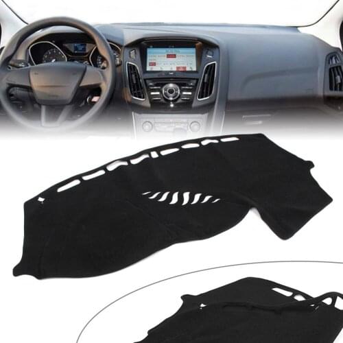 Black Auto Dash Mat Dashboard Cover Dashmat For Ford Focus 2012 2013 2014 2015 2016 2017 LHD