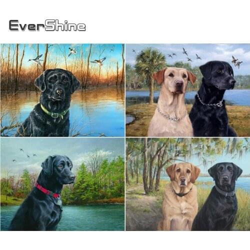 EverShine Diamond Painting Dog Picture Rhinestones Diamond Mosaic Animal Cross Stitch Bead Embroidery Kit Art Sale New Arrivals