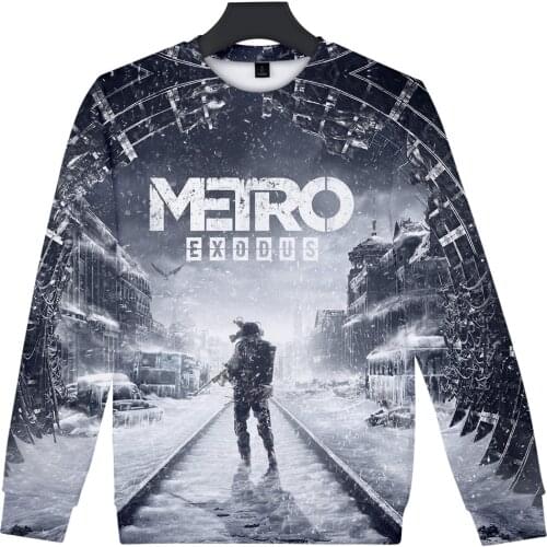 Hot Sale Fashion Metro Exodus 3D Sweatshirts teenage Casual Mens Clothing popular Long Sleeves Sweatshirts Kpops Streetwear