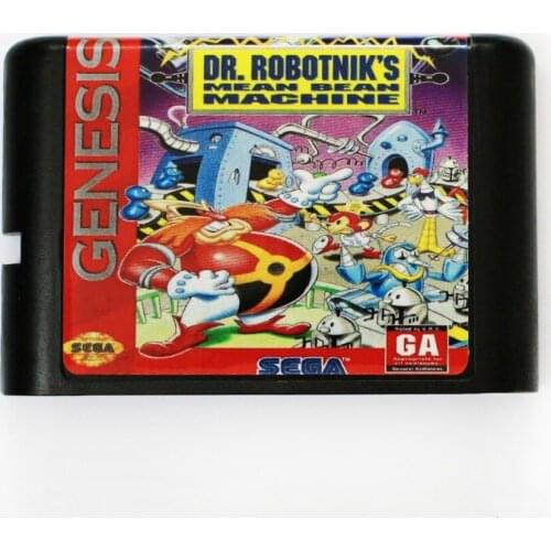 Dr.Ronotniks Mean Bean Machine 16 bit MD Game Card For Sega Mega Drive For SEGA Genesis