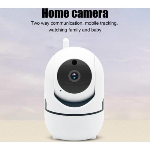 720P High-Definition Small Monitor WiFi HD Wireless Surveillance Camera Auto Tracking Camera Human Body Induction Built-in Mic