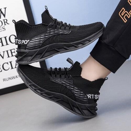 New Mens Casual Shoes Flying Woven Mesh Breathable Sneakers Casual Men 2021 Light Mens Shoes Tennis Shoes