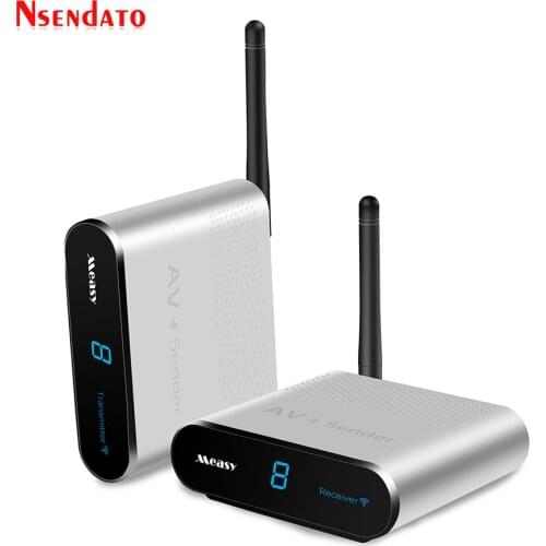 Measy AV230 2.4G Wireless AV Transmitter Receiver Audio Video SD TV AV Signal Sender receiver Go Through Wall 300M / 1000FT