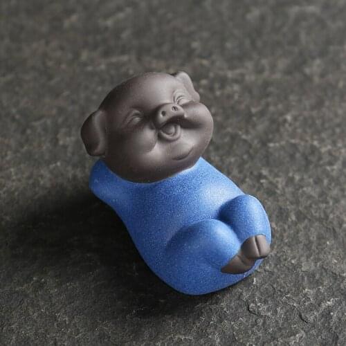 Mini Tea Pet Fine Cartoon Small Creativity Purple-sand Animals Decoration Tea Play Makes Life Full of Rituals More Interesting