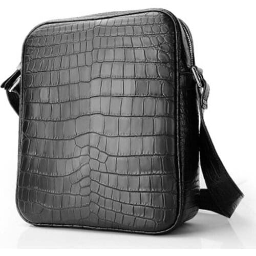 Weitasi crocodile Men bags single shoulder bag fashion large capacity male crocodile bag leisure men bag