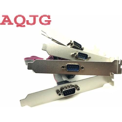 New PCI To COM 9 Pin RS232 RS-232 Serial Port COM Extension Cable Adapter 9Pin DB9 Bracket Computer Cable AQJG