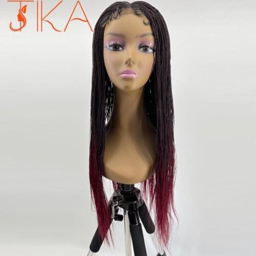 Braided Lace Wigs for Black Women 22' Synthetic Wigs Braided Wigs Middle Part Heat Resistant Fiber Hair Lace Front Wig Box Braid