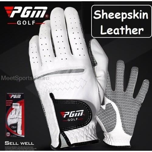 1Pcs Golf Glove For Men Sheepskin Left Right Hand Genuine Leather Gloves Man Breathable Anti-Slip Wear-Resisting Golf Mittens