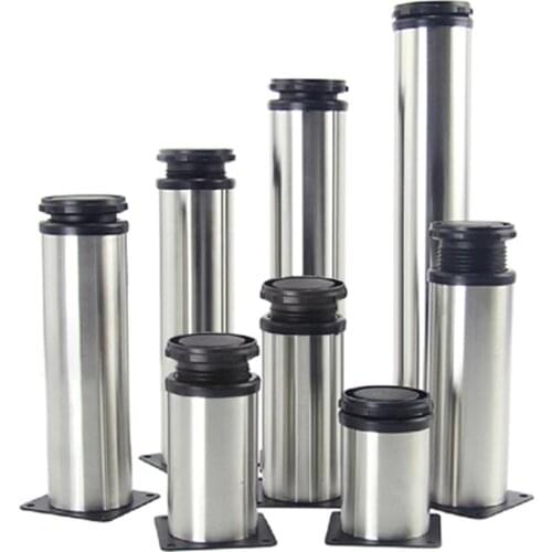 1pcs 5-30CM Furniture Adjustable Cabinet Legs Stainless Steel Table Sofa Metal Foot With Screws Home Improvement Hardware