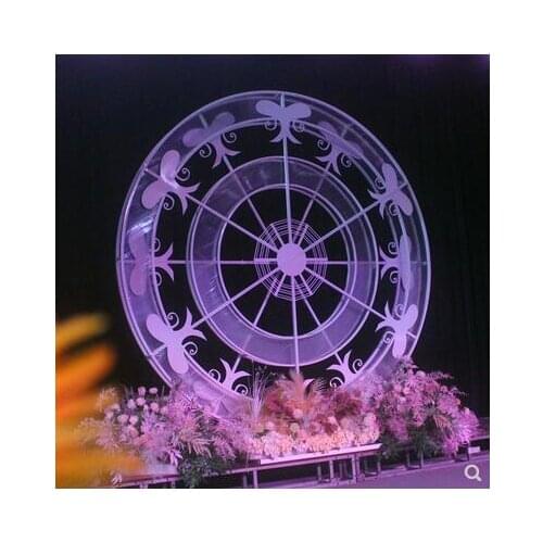 Wedding props time flywheel Background Hotel wedding hall stage scene decoration ferris wheel screen decorations