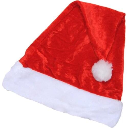 Christmas Hats New Year Plush Christmas Cap Santa Claus Hat Christmas Decorations for Home Gift