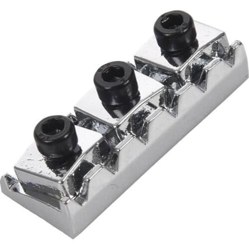 Electric Guitar String Locking Nut For Tremolo Bridge 42.2mm Silver