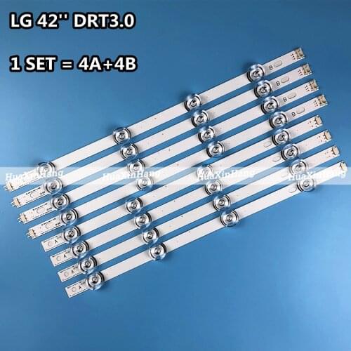 NEW 8 pieces/set LED Backlight Strip for LG 42LB5610 42LB5800 42LB585V 42LB DRT 3.0 42 A/B 6916L-1709A 1710A 6916L-1957A 1956A