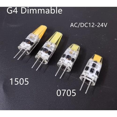 LED G4 COB Lamp ACDC12-24V Mini Dimming G4 LED Bulb Lampada LED Lighting Replace Halogen Spotlight Chandelier LED Lamp