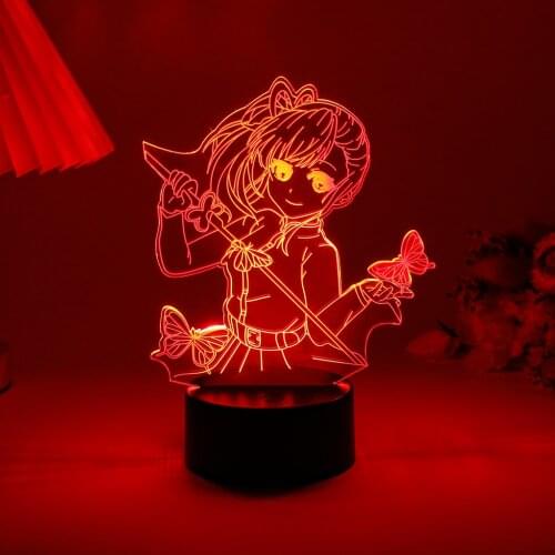 Anime Figure Lamp Led Night Light Demon Slayer Kimetsu No Yaiba For Bedroom Party Decor Kamado Nezuko Nightlights Indie Kid Gift