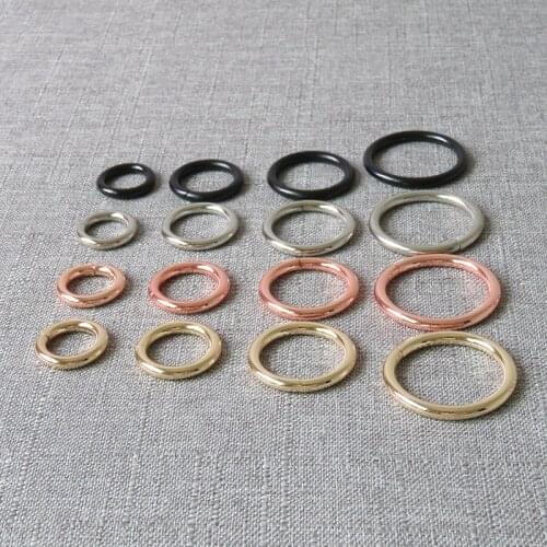 50Pcs Heavy Plated Metal O Rings Straps Belt Buckle Clasp For Bag Dog Pet Harness Keychain Collar DIY Sewing Garment Accessories