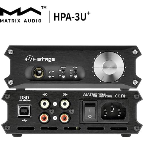Matrix M-Stage HPA-3U⁺ Class A Headphone Amplifier HPA-3U USB DAC Decoder
