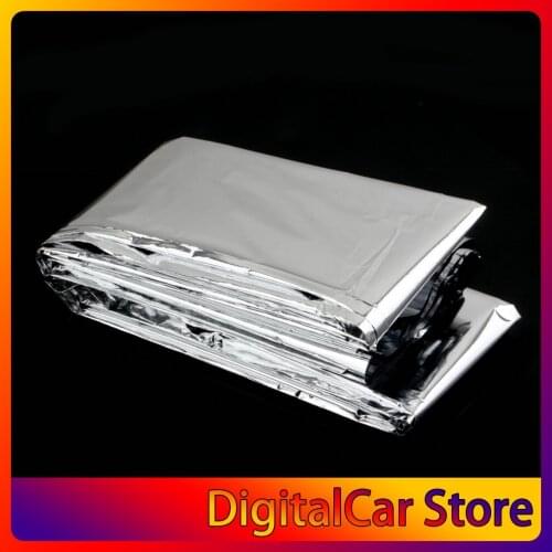 Waterproof Emergency Survival Rescue Blanket Outdoor Military Foil Thermal Space First Aid Silver Rescue Curtain Wholesale